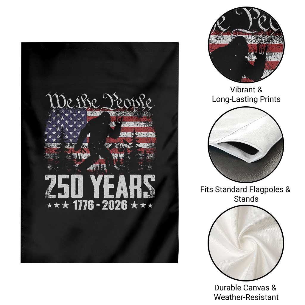 Bigfoot 250 Years American Flag Patriotic 1776 2026 Garden Flag