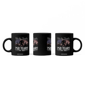 Bigfoot 250 Years American Flag Patriotic 1776 2026 Coffee Mug
