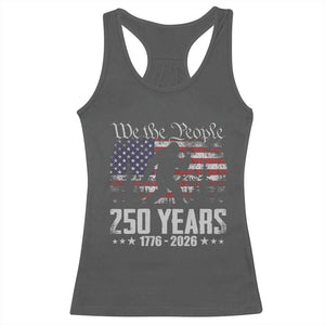 Bigfoot 250 Years American Flag Patriotic 1776 2026 Racerback Tank Top