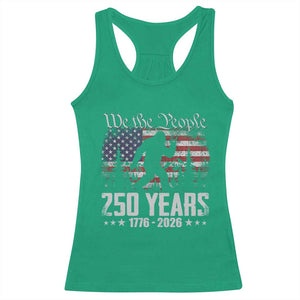 Bigfoot 250 Years American Flag Patriotic 1776 2026 Racerback Tank Top