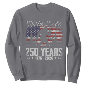 Bigfoot 250 Years American Flag Patriotic 1776 2026 Sweatshirt