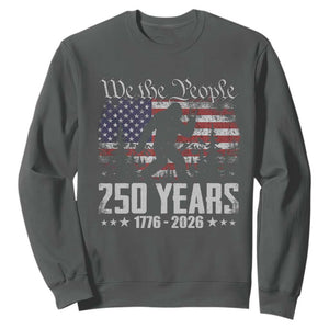 Bigfoot 250 Years American Flag Patriotic 1776 2026 Sweatshirt