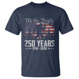 Bigfoot 250 Years American Flag Patriotic 1776 2026 T Shirt