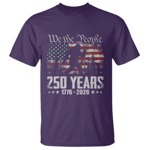 Bigfoot 250 Years American Flag Patriotic 1776 2026 T Shirt