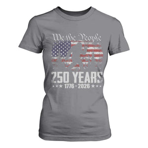 Bigfoot 250 Years American Flag Patriotic 1776 2026 T Shirt For Women