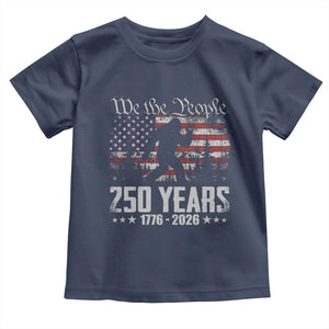 Bigfoot 250 Years American Flag Patriotic 1776 2026 Toddler T Shirt TS11 Navy Print Your Wear