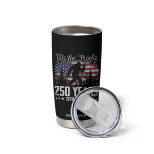 Bigfoot 250 Years American Flag Patriotic 1776 2026 Tumbler Cup