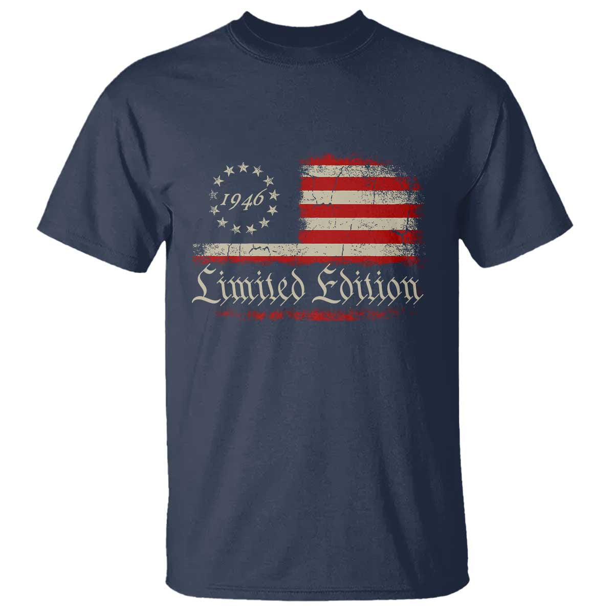 80th Birthday 1946 Limited Edition T Shirt Gifts for 80 Years Old Vintage American Flag