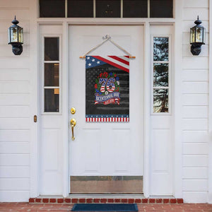 Bicentennial Babe 50th Birthday Patriotic Garden Flag Vintage 1976 Retro USA Floral