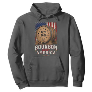 Bourbon Built America 250 Years Hoodie Patriotic Whiskey 250th Anniversary USA