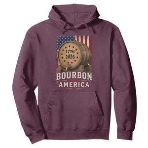 Bourbon Built America 250 Years Hoodie Patriotic Whiskey 250th Anniversary USA