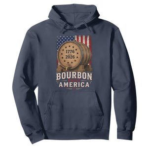 Bourbon Built America 250 Years Hoodie Patriotic Whiskey 250th Anniversary USA