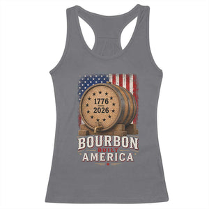 Bourbon Built America 250 Years Racerback Tank Top Patriotic Whiskey 250th Anniversary USA