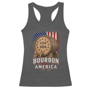 Bourbon Built America 250 Years Racerback Tank Top Patriotic Whiskey 250th Anniversary USA