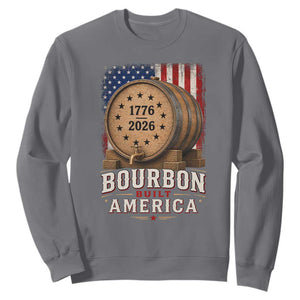 Bourbon Built America 250 Years Sweatshirt Patriotic Whiskey 250th Anniversary USA