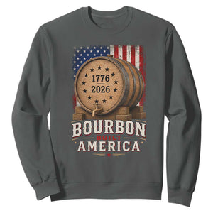 Bourbon Built America 250 Years Sweatshirt Patriotic Whiskey 250th Anniversary USA
