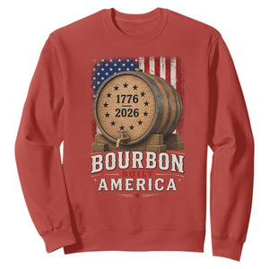 Bourbon Built America 250 Years Sweatshirt Patriotic Whiskey 250th Anniversary USA