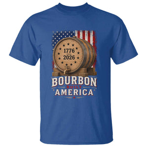 Bourbon Built America 250 Years T Shirt Patriotic Whiskey 250th Anniversary USA