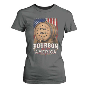 Bourbon Built America 250 Years T Shirt For Women Patriotic Whiskey 250th Anniversary USA