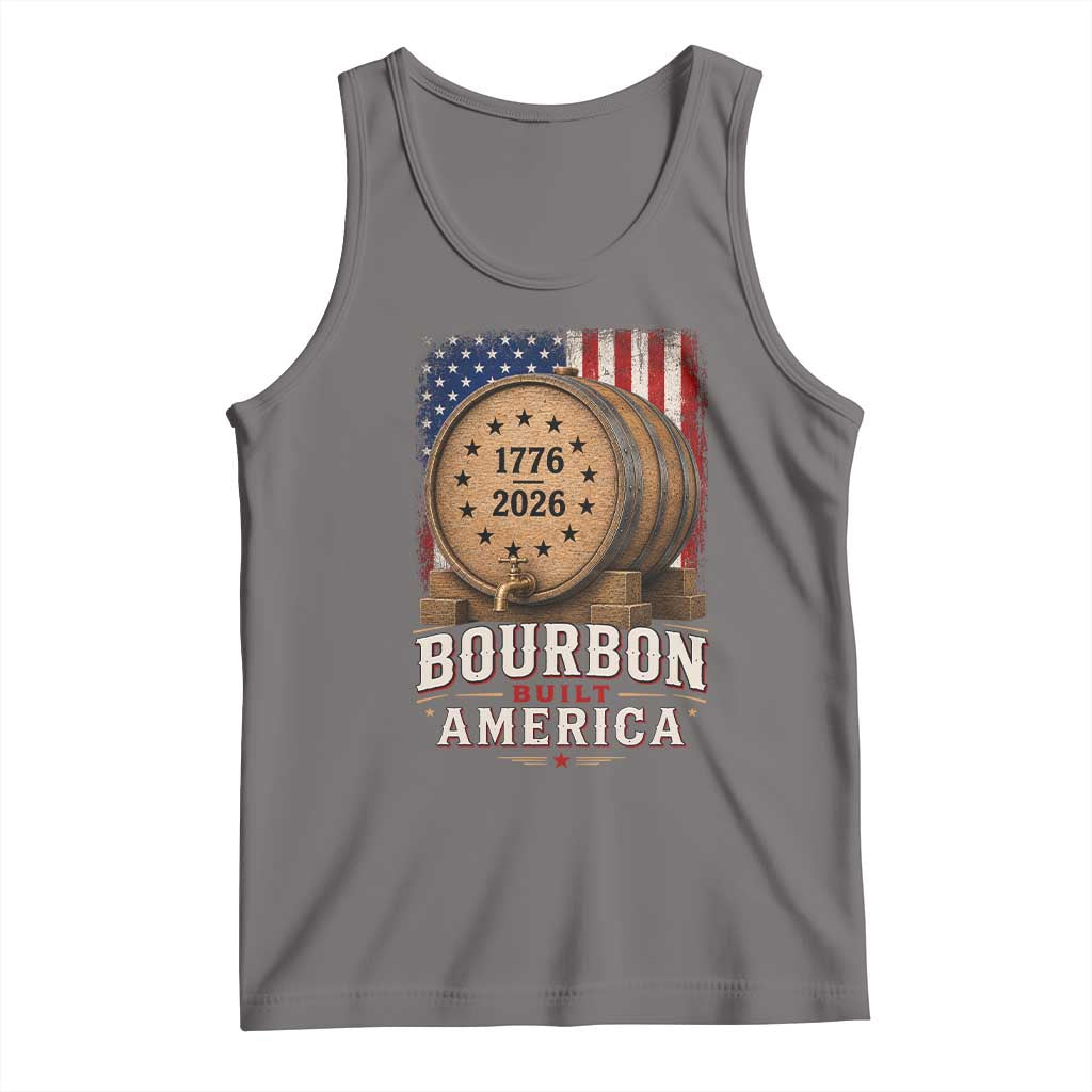 Bourbon Built America 250 Years Tank Top Patriotic Whiskey 250th Anniversary USA