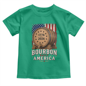 Bourbon Built America 250 Years Toddler T Shirt Patriotic Whiskey 250th Anniversary USA