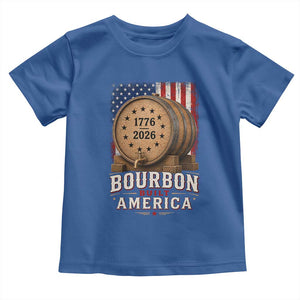 Bourbon Built America 250 Years Toddler T Shirt Patriotic Whiskey 250th Anniversary USA