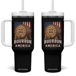 Bourbon Built America 250 Years Tumbler With Handle Patriotic Whiskey 250th Anniversary USA