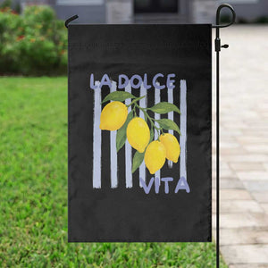 La Dolce Vita Lemon Italian Summer Garden Flag Blue Striped TS11 Print Your Wear