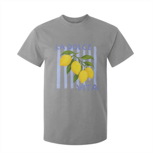 La Dolce Vita Lemon Italian Summer T Shirt For Kid Blue Striped TS11 Sport Gray Print Your Wear
