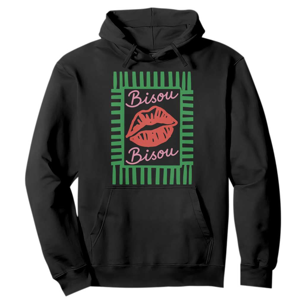 French Bisous Paris Vacation Retro Summer Vibes Hoodie TS11 Black Print Your Wear