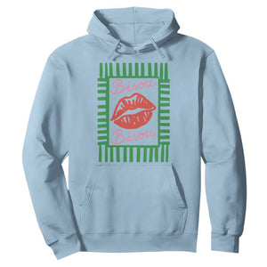 French Bisous Paris Vacation Retro Summer Vibes Hoodie TS11 Light Blue Print Your Wear