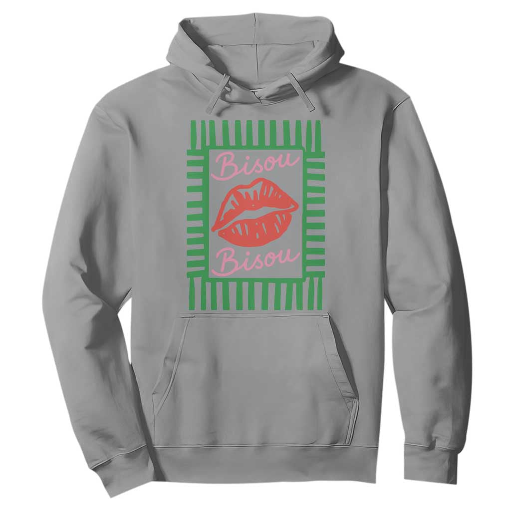 French Bisous Paris Vacation Retro Summer Vibes Hoodie TS11 Sport Gray Print Your Wear