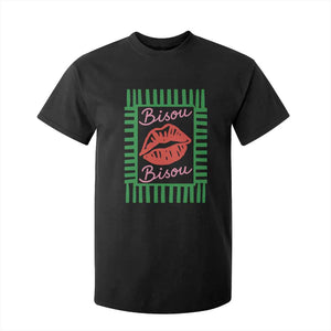 French Bisous Paris Vacation Retro Summer Vibes T Shirt For Kid TS11 Black Print Your Wear