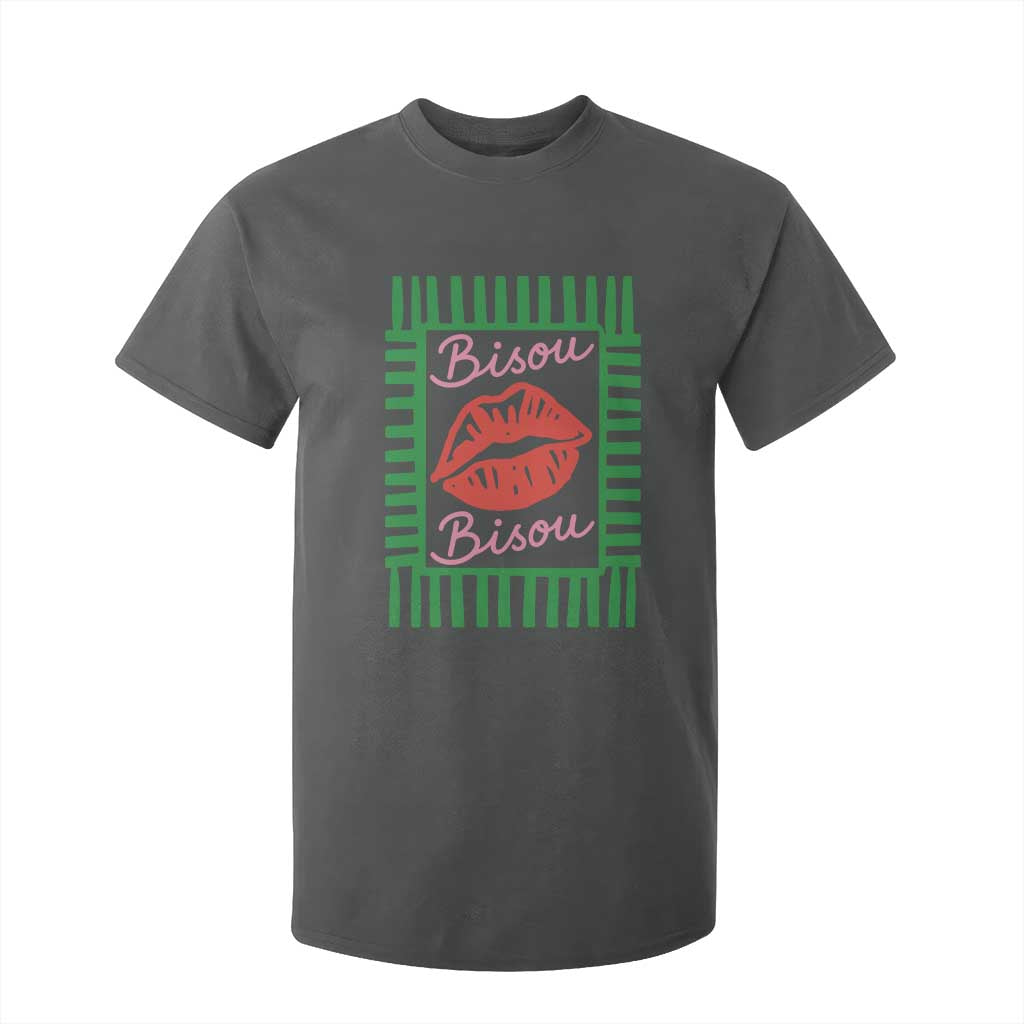 French Bisous Paris Vacation Retro Summer Vibes T Shirt For Kid TS11 Dark Heather Print Your Wear