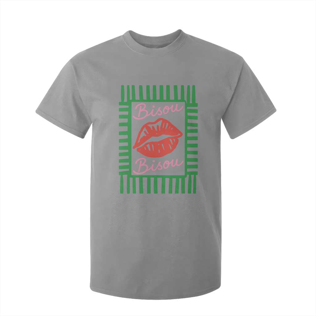 French Bisous Paris Vacation Retro Summer Vibes T Shirt For Kid TS11 Sport Gray Print Your Wear