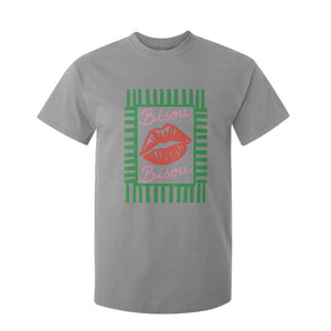 French Bisous Paris Vacation Retro Summer Vibes T Shirt For Kid TS11 Sport Gray Print Your Wear