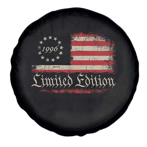 30th Birthday 1996 Limited Edition Spare Tire Cover Gifts for 30 Years Old Vintage American Flag
