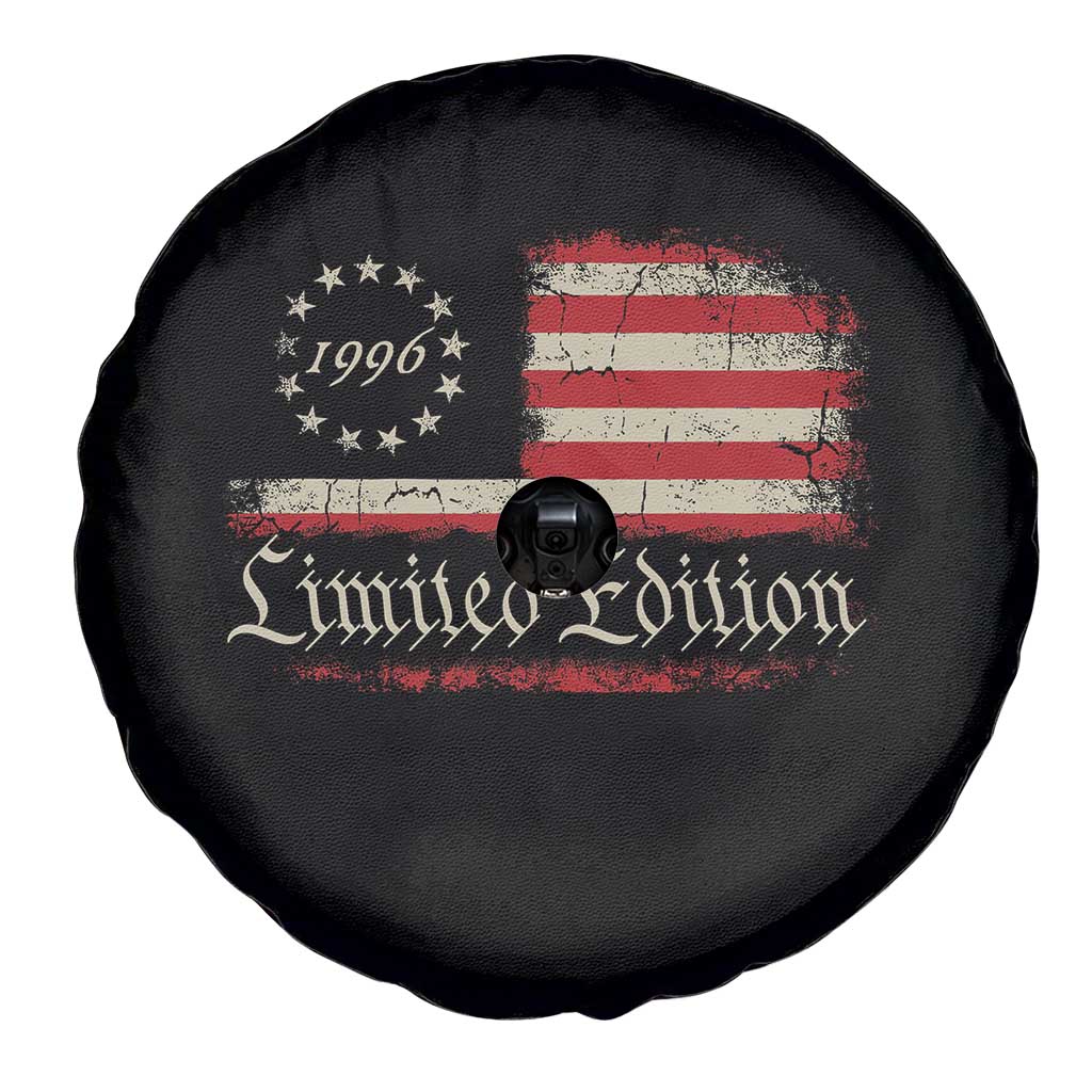 30th Birthday 1996 Limited Edition Spare Tire Cover Gifts for 30 Years Old Vintage American Flag