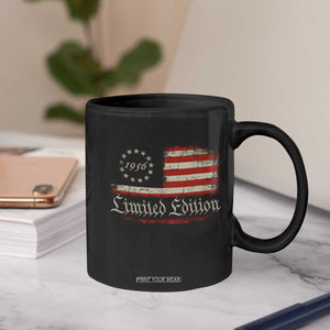 70th Birthday 1956 Limited Edition Coffee Mug Gifts for 70 Years Old Vintage American Flag