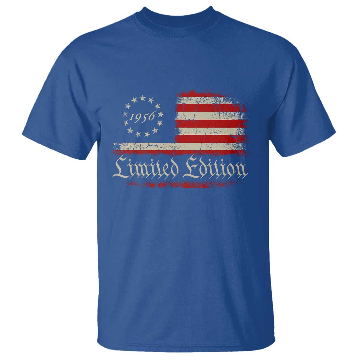 70th Birthday 1956 Limited Edition T Shirt Gifts for 70 Years Old Vintage American Flag