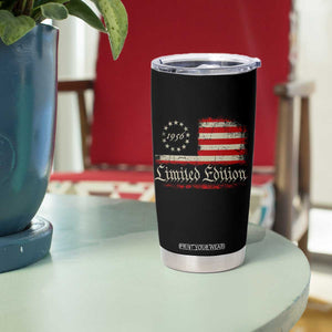 70th Birthday 1956 Limited Edition Tumbler Cup Gifts for 70 Years Old Vintage American Flag