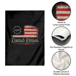 50th Birthday 1976 Limited Edition Garden Flag Gifts for 50 Years Old Vintage American Flag