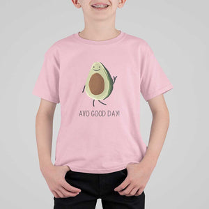 Avocado T Shirt For Kid Avo Good Day Cute Fruit TS11 Light Pink Print Your Wear
