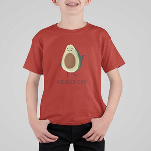 Avocado T Shirt For Kid Avo Good Day Cute Fruit TS11 Red Print Your Wear