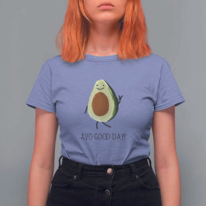 Avocado T Shirt For Women Avo Good Day Cute Fruit TS11 Violet Print Your Wear