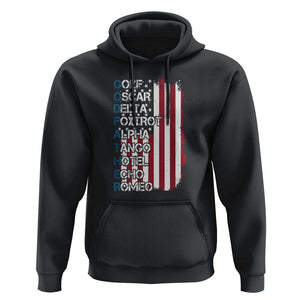 Godfather Hoodie Phonetic Alphabet Veteran Dad Uncle TS11 Black Print Your Wear