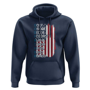 Godfather Hoodie Phonetic Alphabet Veteran Dad Uncle TS11 Navy Print Your Wear