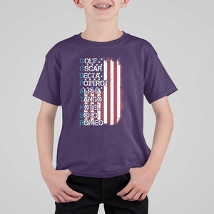 Godfather T Shirt For Kid Phonetic Alphabet Veteran Dad Uncle TS11 Purple Print Your Wear