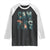 Camping Nature Adventure Campfire Tent Mountains Raglan Shirt TS11 Black White Print Your Wear