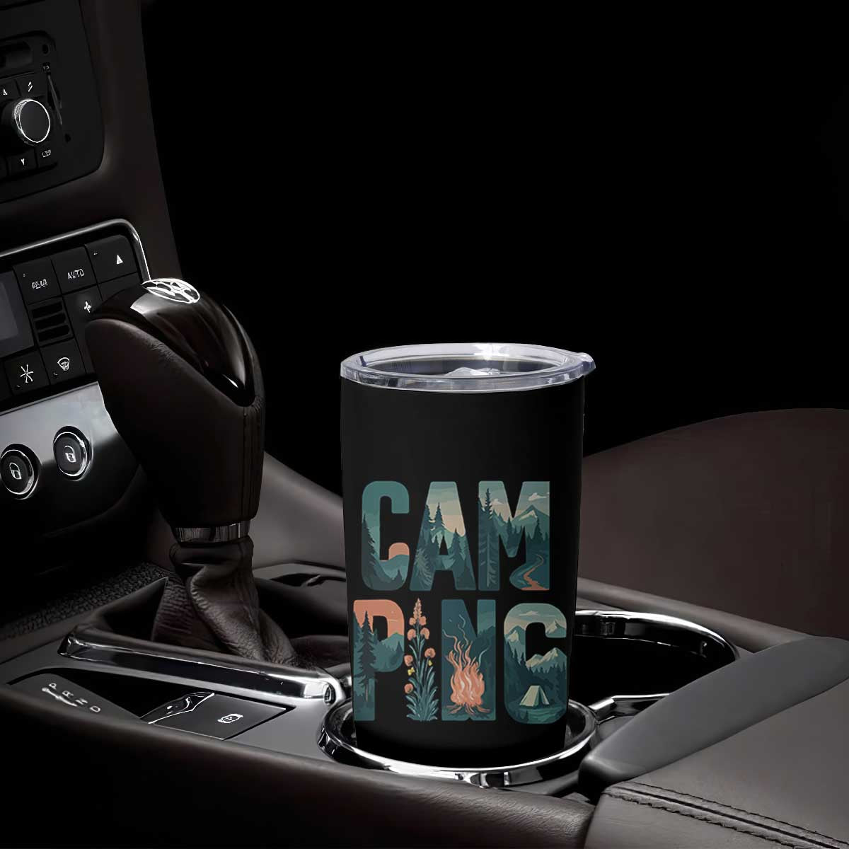 Camping Nature Adventure Campfire Tent Mountains Tumbler Cup TS11 Print Your Wear